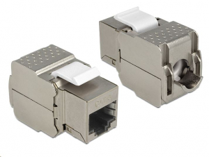 Delock Keystone modul RJ45 anya > RJ45 anya Cat.6, szürke (86154)