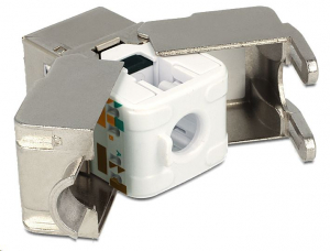 Delock Keystone modul RJ45 anya > RJ45 anya Cat.6, szürke (86154)