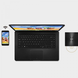 ASUS ZenDrive U9M arany ultravékony, hordozható 8-szoros DVD-író USB Type-C kábellel és M-DISC támogatással (SDRW-08U9M-U/GOLD/G/AS)