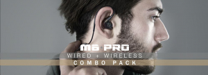 MEE audio M6 PRO professzionális és otthoni célra tervezett fülmonitor hagyományos és bluetooth kábellel füst-fekete (MEE-CMB-M6PROBT-BK)