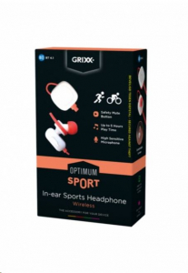 Grixx In-ear Sport Bluetooth fülhallgató fehér-piros (GROHIESBTW01)