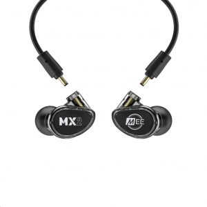 MEE audio MX2 PRO moduláris hibrid meghajtású fülhallgató két hangszóróval füst-fekete (MEE-EP-MX2PRO-BK)