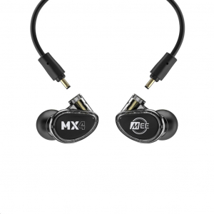 MEE audio MX4 PRO moduláris hibrid meghajtású fülhallgató négy hangszóróval füst-fekete (EP-MX4PRO-BK)