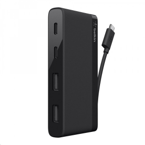 Belkin USB-C 4-Port Mini Hub fekete (F4U090btBLK)
