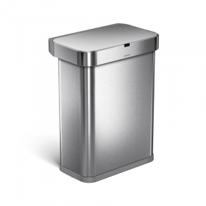 SimpleHuman ST2031 58 literes szemetes hang és mozgásszenzorral ezüst