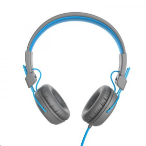 JLAB Studio Wired On Ear mikrofonos fejhallgató szürke-kék (IEUHASTUDIORGRYBLU)