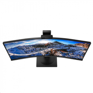 34" Philips 346P1CRH/00 ívelt LCD monitor USB-C dokkolóval