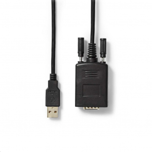 Nedis CCGW60852BK09 USB A dugasz - RS232 dugasz 0,9 m-es konverter kábel