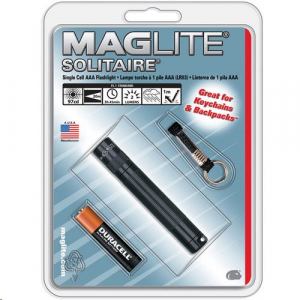 Maglite Solitaire elemlámpa fekete bliszter (K3A016)