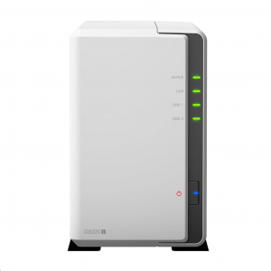 Synology DS220j Hálózati adattároló (NAS) 2 HDD (regisztrációs kártyával)