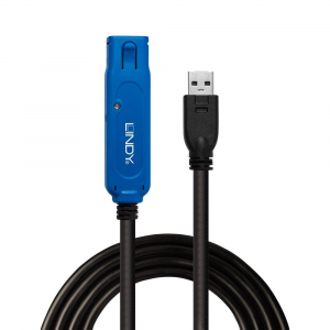 Lindy USB apa - USB anya hosszabbító kábel aktív pro, 8m (43158)