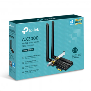 TP-Link Archer TX50E AX3000 Wi-Fi 6 Bluetooth 5.0 PCIe hálózati kártya