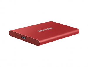 1TB Samsung T7 külső SSD meghajtó piros (MU-PC1T0R)