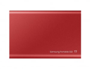 500GB Samsung T7 külső SSD meghajtó piros (MU-PC500R)