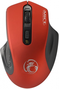 iMice E-1800 vezet&eacute;k n&eacute;lk&uuml;li optikai eg&eacute;r piros-fekete