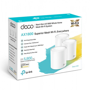 TP-Link Deco X20 AX1800 Mesh Wi-Fi 6 rendszer (3-pack)