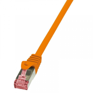 LogiLink 10G S/FTP PIMF PrimeLine patch kábel CAT6A 1,5m narancssárga (CQ3048S)