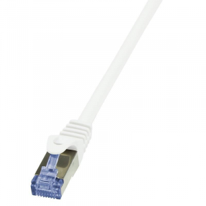 LogiLink 10G S/FTP PIMF PrimeLine patch kábel CAT6A 2m fehér (CQ3051S)