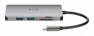 D-Link DUB-M610 3 portos USB Hub + HDMI + kártyaolvasó
