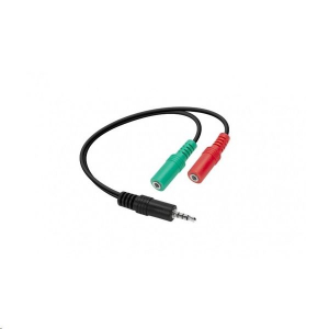 Speedlink 3.5 mm audio-mikrofon osztó HQ adapter fekete (SL-170302-BK)