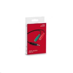 Speedlink 3.5 mm audio-mikrofon osztó HQ adapter fekete (SL-170302-BK)