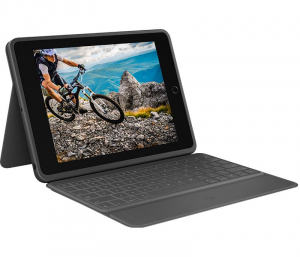 Logitech Rugged Folio iPad (7. gen) 10.2" tok + angol UK billentyűzet szürke (920-009319)