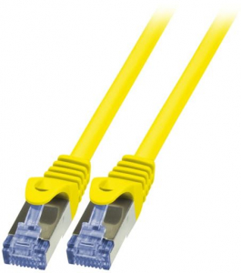 LogiLink 10G S/FTP PIMF PrimeLine patch kábel CAT6A 2m sárga (CQ3057S)