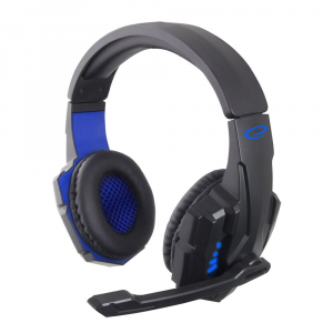 Esperanza Avanger Gamer mikrofonos fejhallgató kék (EGH450)