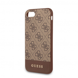 Guess 4G Stripe Apple iPhone 7/8/SE (2020) tok barna (GUHCI8G4GLBR)