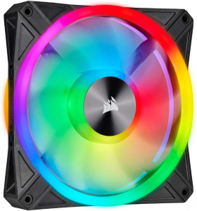 Corsair iCUE QL140 RGB 140mm PWM h&aacute;z hűtő ventil&aacute;tor fekete (CO-9050099-WW)