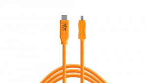 Tether Tools TetherPro USB-C -> USB 2.0 Mini-B 4.6m adatkábel narancssárga (CUC2615-ORG)