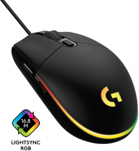 Logitech G203 LIGHTSYNC gaming egér fekete (910-005796)