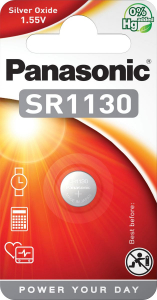 Panasonic SR-1130EL/1B ezüst-oxid óraelem (1 db / bliszter)