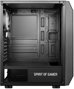 Spirit Of Gamer Rogue VI t&aacute;p n&eacute;lk&uuml;li ablakos h&aacute;z fekete (8003RA)