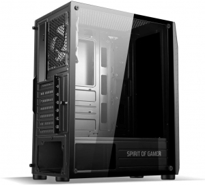 Spirit Of Gamer Rogue VI t&aacute;p n&eacute;lk&uuml;li ablakos h&aacute;z fekete (8003RA)