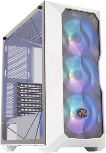 Cooler Master MasterBox TD500 Mesh White (ARGB vezérlővel) táp nélküli ablakos ház fehér (MCB-D500D-WGNN-S01)