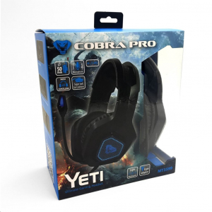 Media-Tech Cobra Pro Yeti Gamer mikrofonos fejhallgató fekete (MT3599)