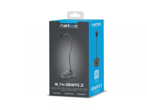 Natec Giraffe 2 asztali mikrofon fekete (NMI-1563)