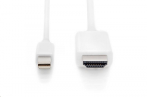 Digitus AK-340304-020-W DisplayPort -> HDMI &aacute;talak&iacute;t&oacute; k&aacute;bel 2m feh&eacute;r