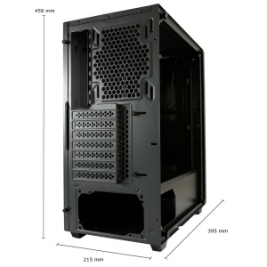 LC Power Gaming 706B Destiny_X táp nélküli ablakos ház fekete (LC-706B-ON)