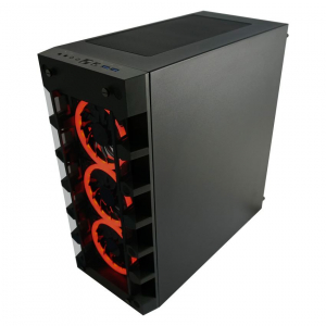 LC Power Gaming 709B Solar_System_X táp nélküli ablakos ház fekete (LC-709B-ON)