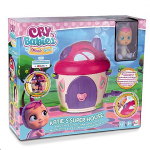 IMC Toys Cry babies - Katie könnyes baba háza játékszett babával és kiegészítőkkel (IMC097940)