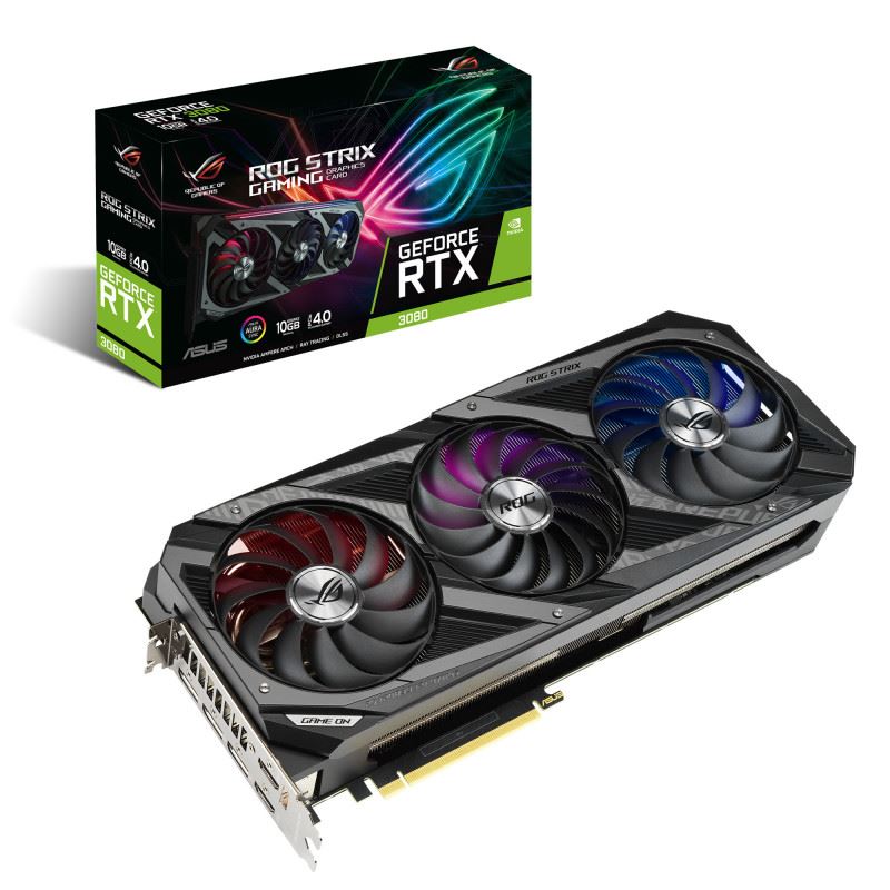 ASUS GeForce RTX 3080 10GB GDDR6X 320bit (ROG-STRIX-RTX3080-O10G-V2-GAMING) Videokártya 