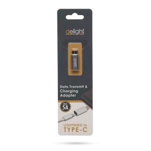 Delight Type-C - iPhone Lightning adapter ezüst (55448B)