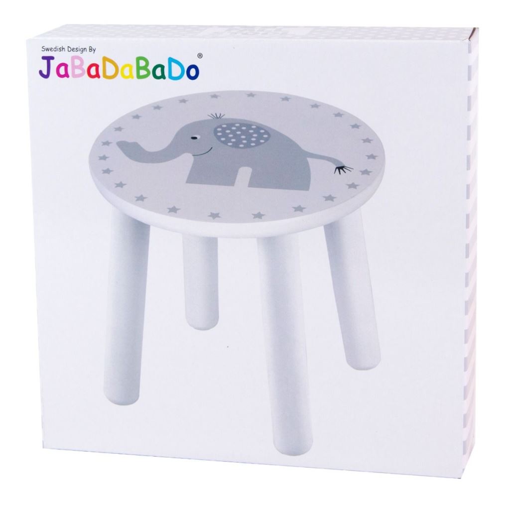 Jabadabado elefántos kisszék pasztell szürke (JabaW7063)