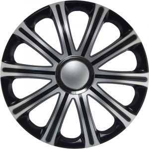 Jacky Auto 14"-os Modena dísztárcsa szett ezüst-fekete (4db) (JACKY14108)