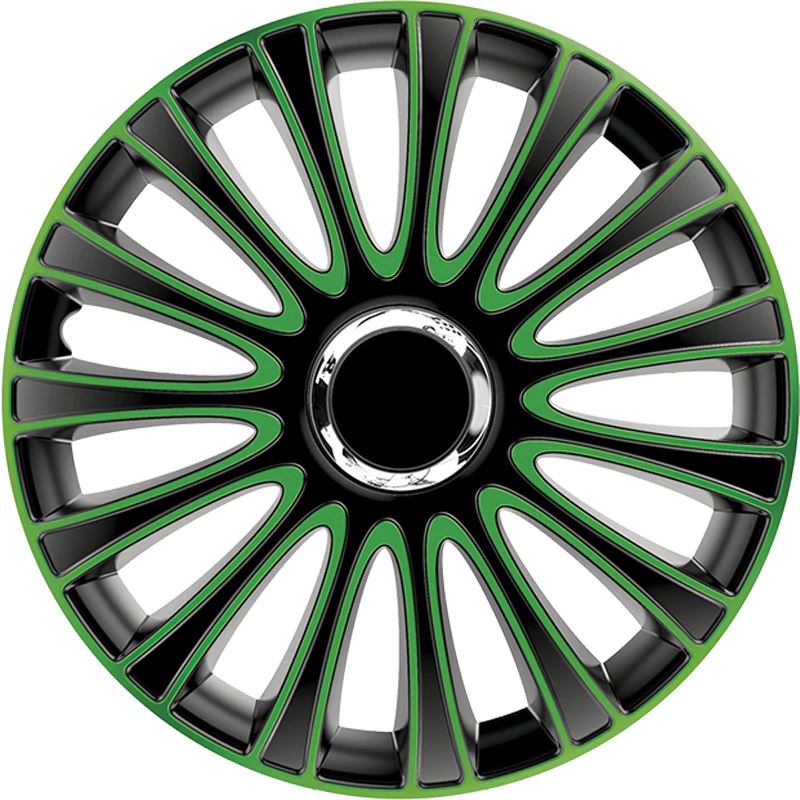 Argo 15"-os LeMans Pro dísztárcsa szett zöld-fekete (4db) (ARG15LEMANS-PGB)