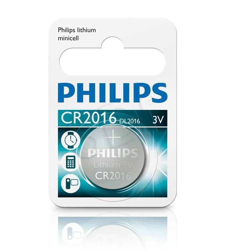 Philips 3V Lítium gombelem  (CR2016/01B)