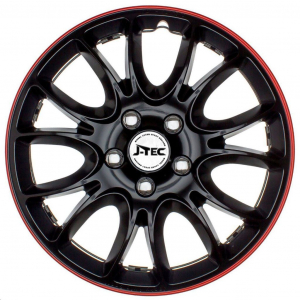 Jacky Auto 15"-os Hero GTR dísztárcsa szett fekete-piros (4db) (JACKY15175)