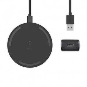 Belkin Boost Charge vezeték nélküli töltőpad + QC 3.0 fali töltő + kábel 10W fekete (WIA001vfBK)